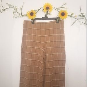 J.jill ponte full leg cropped plaid pants